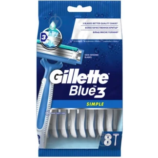 Станок одноразовий Gillette (Джилет) Blue-3 Simple №8-0