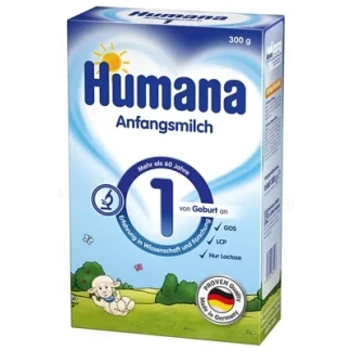 Суха молочна суміш Нumana (Хумана) 1 з LC PUFA, пребіотиками і нуклеотидами для дітей з 0 до 6 місяців, 300 г-0
