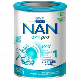 Сухая молочная смесь Нан Нестле (NAN Nestle) 1 Optipro для детей от рождения, 400 г-0