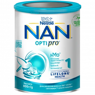 Суха молочна суміш Нан Нестле (NAN Nestle) 1 Optipro для дітей від народження, 400 г-1