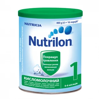 Сухая молочная смесь Nutrilon (Нутрилон) Kисломолочний 1 для питания детей от 0 до 6 месяцев, 400 г-0