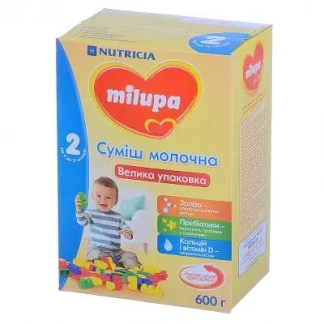 Суха суміш Milupa (Мілупа) 2 для дітей від 0-6місяців 1050г-0