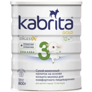 Сухий молочний напій Kabrita (Кабріта) 3 Gold для комфортного травлення на основі козячого молока (для дітей від 12 місяців) 800 г Сухий молочний напій Kabrita (Кабріта) 3 Gold для комфортного травлення на основі козячого молока (для дітей від 12 місяців) 800 г-3