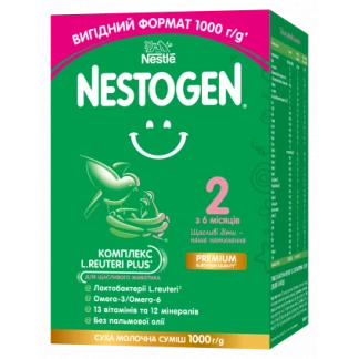 Смесь сухая молочная Nestle (Нестле) Нестожен 2 с лактобактериями L. Reuteri для детей с 6 месяцев 1 кг-0