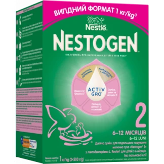 Смесь сухая молочная Nestle (Нестле) Нестожен 2 с лактобактериями L. Reuteri для детей с 6 месяцев 1 кг-1