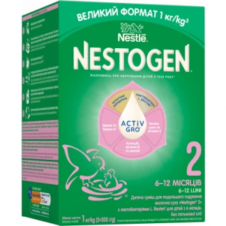 Суміш суха молочна Nestle (Нестле) Нестожен 2 з лактобактеріями L. Reuteri для дітей з 6 місяців 1 кг-0