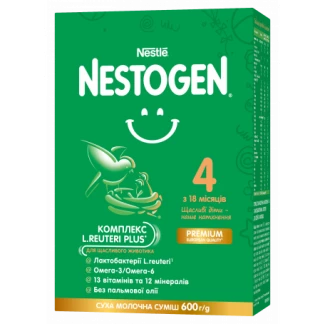 Суміш суха молочна Nestle (Нестле) Нестожен 4 з лактобактеріями L. Reuteri для дітей з 18 місяців 600 г-0