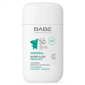 Супер-флюїд сонцезахисний BABE (БАБЕ) Laboratorios Pediatric мінеральний з фізичними фільтрами, пантенолом і пребіотиком SPF50 50мл Супер-флюїд сонцезахисний BABE (БАБЕ) Laboratorios Pediatric мінеральний з фізичними фільтрами, пантенолом і пребіотиком SPF50 50мл-0