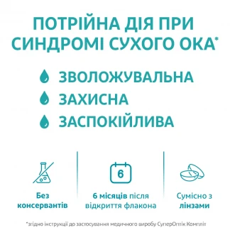 СУПЕРОПТІК Компліт краплі очні по 10мл у флаконі СУПЕРОПТІК Компліт краплі очні по 10мл у флаконі-4