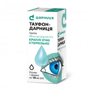 ТАУФОН-Дарница капли глазные раствор по 40мг/мл по 10мл-0