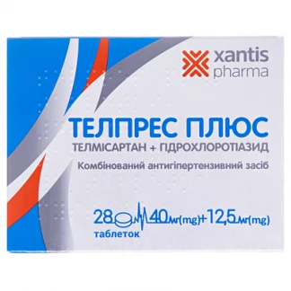 Телпрес Плюс 40 мг / 12,5 мг №28 табл. -0