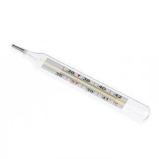 Термометр медичний Medicare (Медікаре) скляний ртутний, 1 штука-0