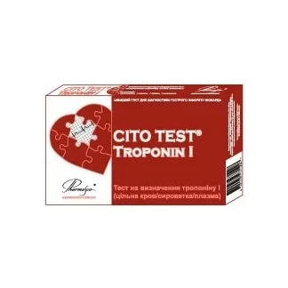 Тест Cito Test Troponin I для визначення тропоніну в крові, 1 штука-0