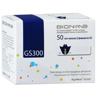 Тест-смужки Bionime Rightest (Райтест) GS300 №50-2