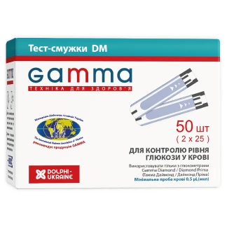Тест-смужки Gamma (Гамма) Diamond DM №50-0