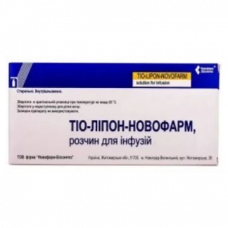 ТІО-Ліпон Турбо розчин для інфузій по 12мг/мл по 50мл №10-0