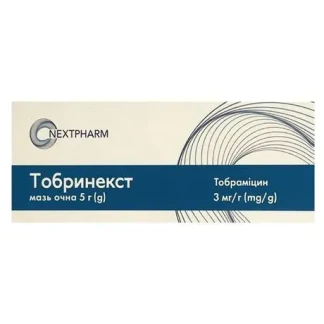 ТОБРИНЕКСТ мазь очна по 3мг/г по 5г у тубі-0