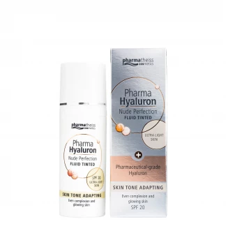 Тонирующий флюид Pharma Hyaluron Nude Perfection Ultra Light тон очень светлый с SPF 20 50 мл-3