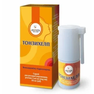 ТОНЗИХЕЛП спрей для ротової порожнини по 3мг/мл по 30мл-0