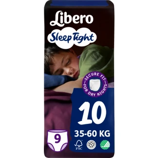 Трусики Libero (Либеро) Sleep Tight 10 (35-60кг) №9-0