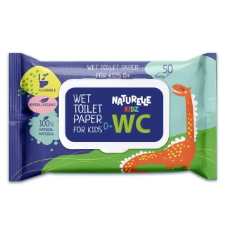 Туалетная влажная бумага Naturelle (Натурель) Kids №50-0