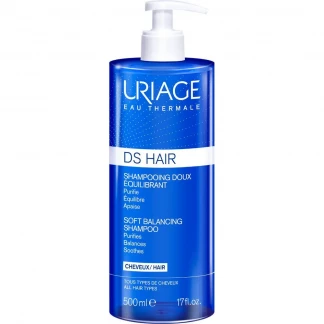 Шампунь Uriage (Урьяж) DS Hair Soft Balancing Shampoo мягкий балансирующий для чувствительной кожи головы и всех типов волос 500 мл-0