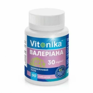 ВАЛЕРІАНА Vitonika таблетки по 30мг №90 ВАЛЕРІАНА Vitonika таблетки по 30мг №90-0