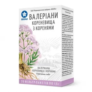 ВАЛЕРІАНИ корінь по 1,5г у фільтр -пакетах №20-0