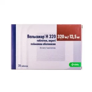 ВАЛЬСАКОР Н таблетки по 320мг/12,5мг №28-0