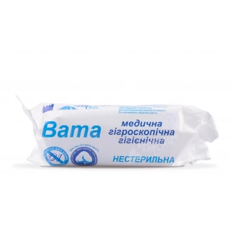Вата нестерильна Кампус медична гігієнічна, ролик 25 г Вата нестерильна Кампус медична гігієнічна, ролик 25 г-1