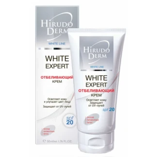 Крем вибілювальний Біокон Hirudo Derm (Гірудо дерм) White Line White Expert 50 мл-0