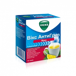 ВИКС АнтиГрипп Макс порошок для орального раствора со вкусом лимона №10-0