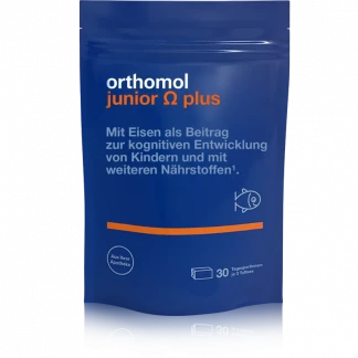 Вітаміни Orthomol (Ортомол) Junior Omega Plus для профілактики порушень когнітивного розвитку у дітей 30 днів-1