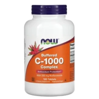 Вітаміни NOW (НАУ) Вітамін С буферизований таблетки по 1000мг №180-0