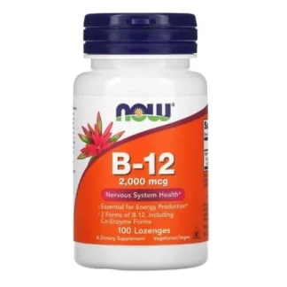Вітаміни NOW (НАУ) Вітамін В12 таблетки для розсмоктування по 2000мкг №100-0