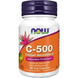 Вітаміни NOW (НАУ) Vitamin С загальнозміцнюючі капсули по 500мг №30-0