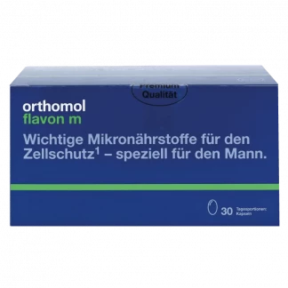 Витамины Orthomol (Ортомол) Flavon M при проблемах, связанных с предстательной железой, простатой 30 дней (9180673)-0