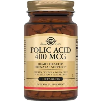 Вітаміни Solgar (Солгар) Folic Acid загальнозміцнюючі таблетки №100-0