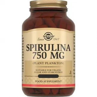 Вітаміни Solgar (Солгар) Spirulina загальнозміцнюючі капсули по 750мг №80-0