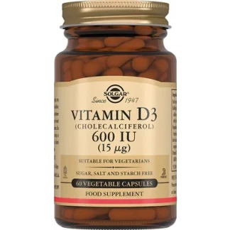 Вітаміни Solgar (Солгар) Vitamin D3 600 IU для зміцнення кісток таблетки №60-0