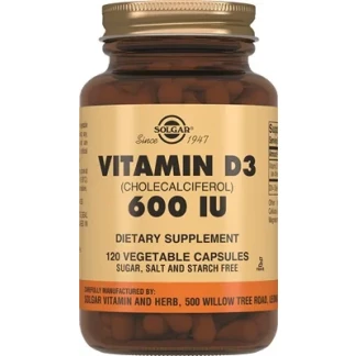 Витамины Solgar (Солгар) Vitamin D3 600 IU общеукрепляющие таблетки №120-0