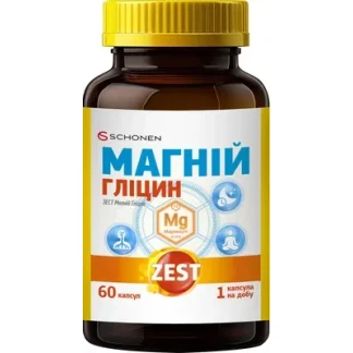 Вітаміни ZEST (Зест) Магній Гліцин капсули №60-0