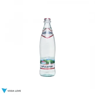 Вода мінеральна Borjomi (Боржомі) газована, скляна пляшка, 0,5 л-0