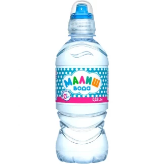 Вода питна дитяча Малиш спорт-лок у пластиковій пляшці з дозатором 0,33 л-0