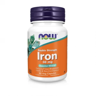 Железо NOW Iron Double Strength 36 мг веганские капсулы №30-0