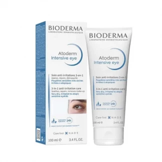 Засіб для догляду за шкірою навколо очей Bioderma (Біодерма) Atoderm Intensive Eye 3в1 100 мл-0