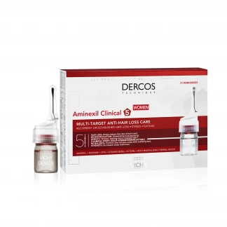 Средство Vichy (Виши) Dercos Aminexil Clinical 5 Pro Women против выпадения волос комплексного действия для женщин (монодозе 21х6 мл)-0