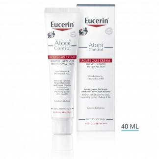Крем Eucerin (Еуцерин) AtopiControl Acute Care Cream заспокійливий для атопічною шкіри 40 мл (63174)-1