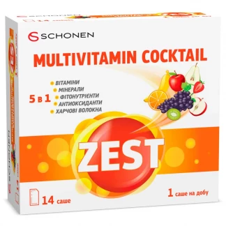 Вітаміни ZEST (Зест) Мультивітамінний коктейль порошок №14 у саше-0