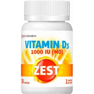 Витамины ZEST (Зест) Група витаминов Д3 капсулы по 1000 МЕ №30-0